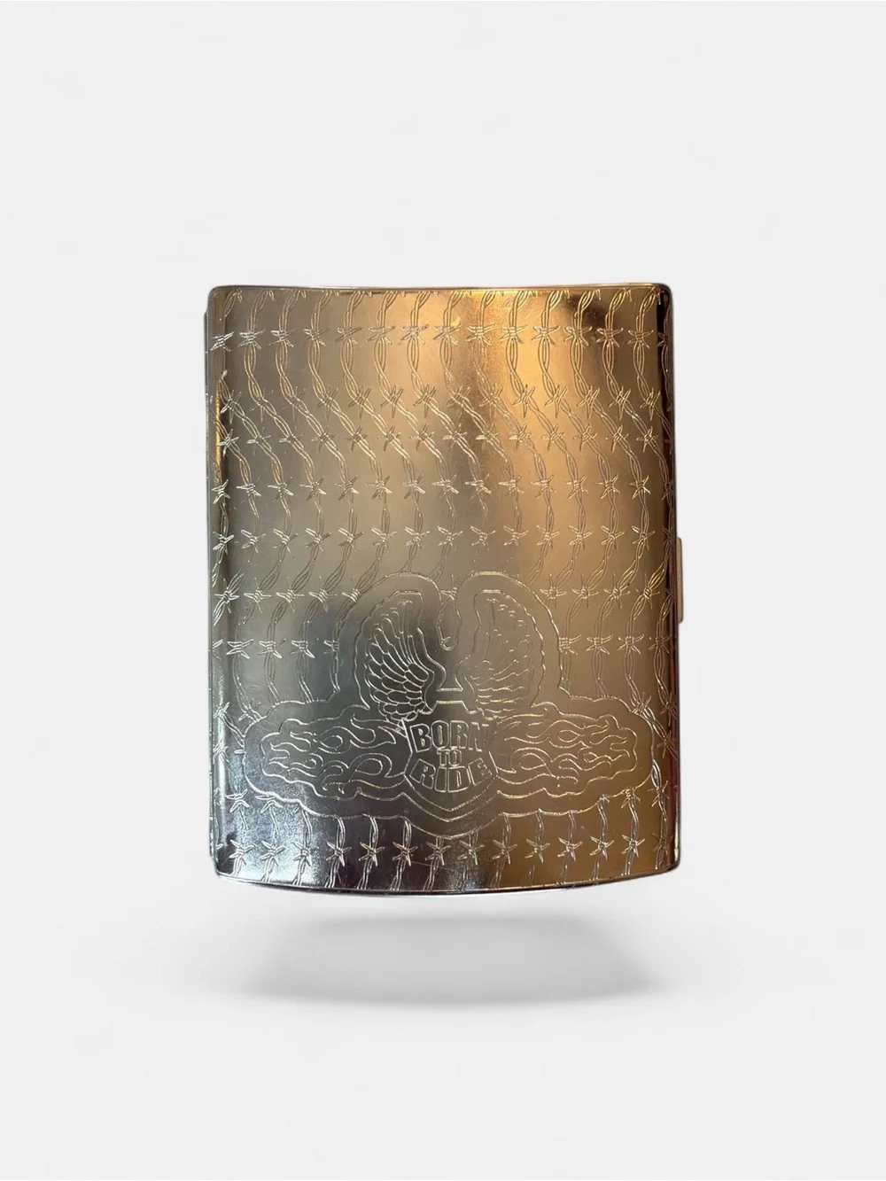 Harley-Davidson VTG Engraved Metal Cigarette Case / Card Holder – 